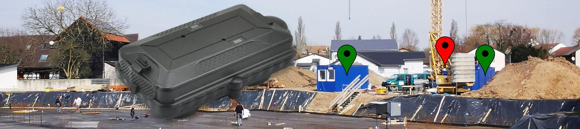 GPS-Tracker zur Ortung von Maschinen auf der Baustelle